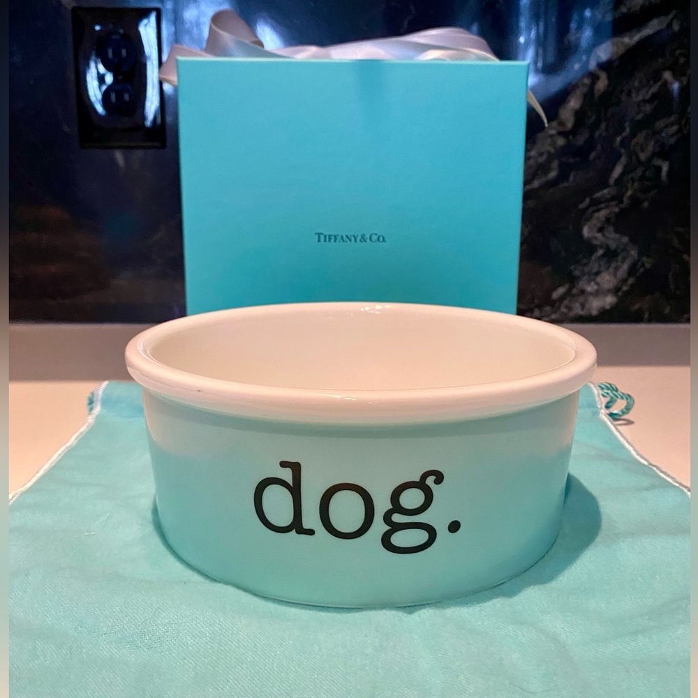 TIFFANY & CO. PAPER DOG BOWL